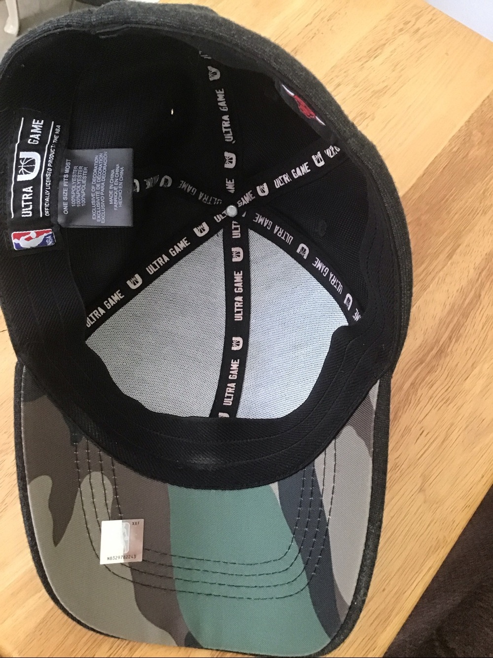 Chicago Bulls NBA Ultra Game Camo Underbill Men's Flex Fit Hat OSFM CB-66 - Picture 5 of 5